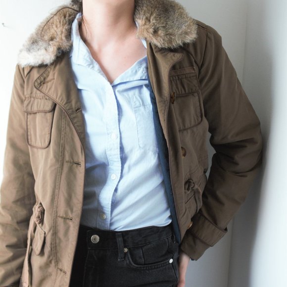 Tommy Hilfiger faux fur neck jacket - Picture 6 of 7